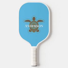 Minimalistisch Australisch Aboriginaal Zee Schildp Pickleball Paddle