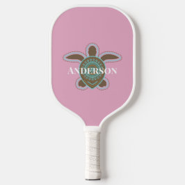 Minimalistisch Australisch Aboriginaal Zee Schildp Pickleball Paddle