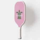 Minimalistisch Australisch Aboriginaal Zee Schildp Pickleball Paddle (Links)