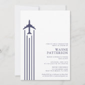 Minimalistisch Aviation Flight School Pilot Afstud Kaart (Voorkant)