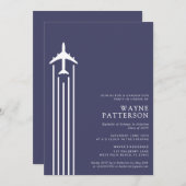 Minimalistisch Aviation Flight School Pilot Afstud Kaart (Voorkant / Achterkant)