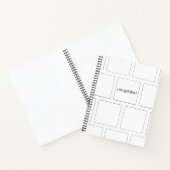 Minimalistisch B&W-Notitieboek Notitieboek (Binnen)