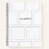 Minimalistisch B&W-Notitieboek Notitieboek (Voorkant)