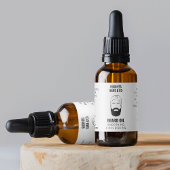 Minimalistisch Baard Olie 1 OZ Fles Waterdicht Lab Labels