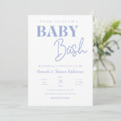 Minimalistisch Baby Bash Koppels Baby shower Kaart (Staand voorkant)
