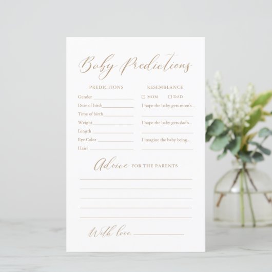 Minimalistisch Baby en advies bij kalligrafie (Staand voorkant)