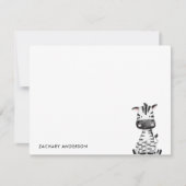 Minimalistisch Baby Kinder op maat Notitiekaartje (Voorkant)