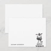 Minimalistisch Baby Kinder op maat Notitiekaartje (Voorkant / Achterkant)