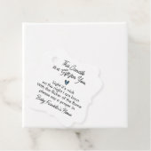 Minimalistisch Baby shower Baby Boy Candle Bedankjes Labels (In situ)