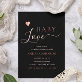 Minimalistisch Baby shower Baby Love Valentijnsdag Save The Date