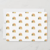 Minimalistisch Baby shower BBQ Baby Q Backyard Bur Kaart (Achterkant)