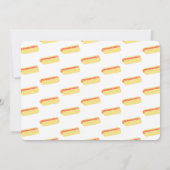 Minimalistisch Baby shower BBQ Baby Q Backyard Hot Kaart (Achterkant)