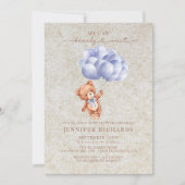 minimalistisch Baby shower | Bearly Wait Kaart (Voorkant)