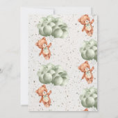 minimalistisch Baby shower | Bearly Wait Kaart (Achterkant)