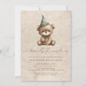 minimalistisch Baby shower | Bearly Wait Kaart (Voorkant)