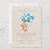 minimalistisch Baby shower | Bearly Wait Kaart (Voorkant)