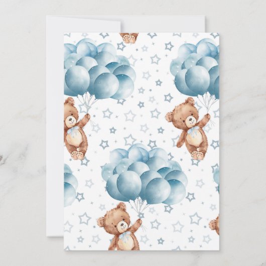 minimalistisch Baby shower | Bearly Wait Kaart (Achterkant)