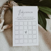 Minimalistisch Baby shower Bingo Game