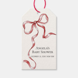  minimalistisch Baby shower Cadeaulabel