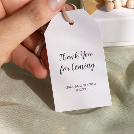 Minimalistisch Baby shower Favor Cadeau Labels Cadeaulabel