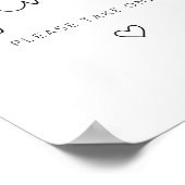 Minimalistisch Baby shower is voor Poster (Hoek)