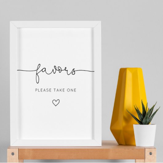 Minimalistisch Baby shower is voor Poster