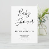 Minimalistisch Baby shower Kaart (Staand voorkant)