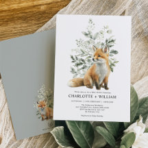 Minimalistisch Baby shower met groene fox-sage