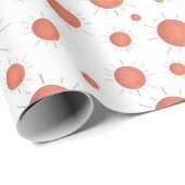 Minimalistisch Baby shower met zonnepanelen Cadeaupapier (Rol Hoek)