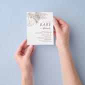 Minimalistisch Baby shower Pampas Grass Boho F Flyer (Hand)