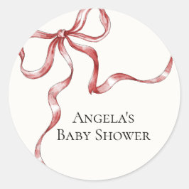  minimalistisch Baby shower Ronde Sticker