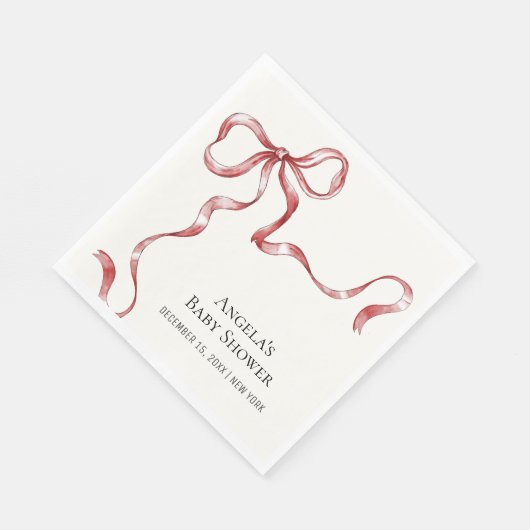  minimalistisch Baby shower Servet (Hoek)