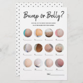 Minimalistisch Baby shower spel met bult of bier (Voorkant / Achterkant)