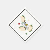 Minimalistisch Baby shower Taco Birthday Taco Fies Servet (Hoek)