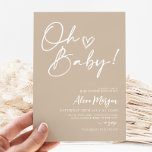 Minimalistisch Baby shower Uitnodiging Genderneutr<br><div class="desc">Minimale uitnodiging tot Baby shower. De perfecte moderne uitnodiging voor je geneutrale Baby shower,  Baby Sprinkle of Baby-Q.</div>