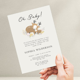 Minimalistisch Baby shower van Baby en mama Kaart