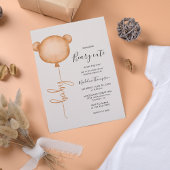 Minimalistisch Baby shower van Beary Cute Balloon Kaart