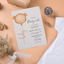 Minimalistisch Baby shower van Beary Cute Balloon