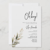 minimalistisch Baby shower van bossen Kaart (Voorkant)