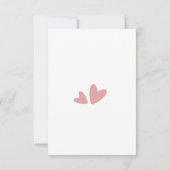 Minimalistisch Baby shower van de Cute Raccoon Bedankkaart (Achterkant)