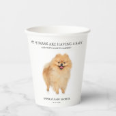 Minimalistisch Baby shower van Pommeren van Pommer Papieren Bekers (Voorkant)