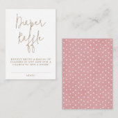 Minimalistisch Baby shower van Teddy Bear Diaper R Informatiekaartje (Voorkant / Achterkant)