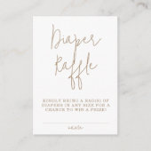 Minimalistisch Baby shower van Teddy Bear Diaper R Informatiekaartje (Voorkant)