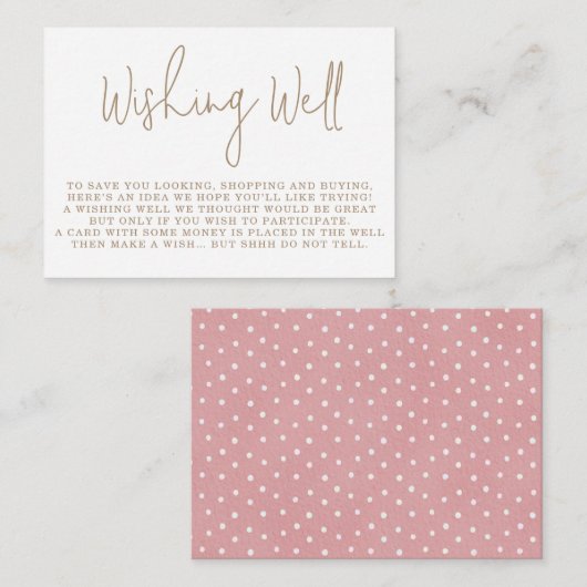 Minimalistisch Baby shower van Teddy Bear Wishing  Informatiekaartje (Voorkant / Achterkant)