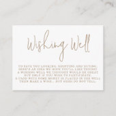 Minimalistisch Baby shower van Teddy Bear Wishing  Informatiekaartje (Voorkant)