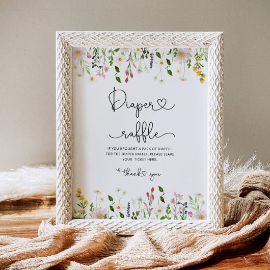 Minimalistisch baby shower van wildbloemperzool poster