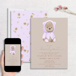 Minimalistisch Baby shower voor een vroegtijdig wa Kaart