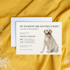 Minimalistisch Baby shower voor labrador Retriever Kaart