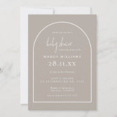 Minimalistisch Baby shower voor selectieve Script  Kaart (Voorkant)
