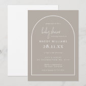 Minimalistisch Baby shower voor selectieve Script  Kaart (Voorkant / Achterkant)